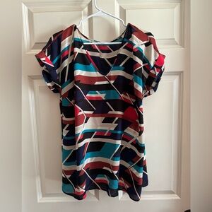Multicolored lightweight maternity shirt